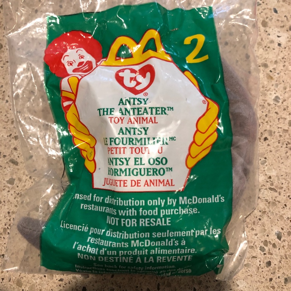 NIB Ty Teenie Beanie Baby Anteater